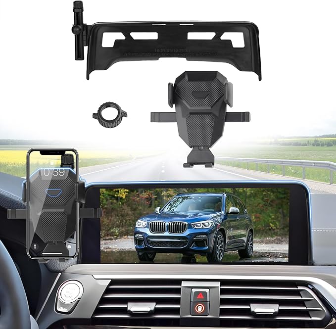 Car Phone Holder for BMW X3/X4 2018-2021 Accessories,Adjustable Phone Mount for 10.25-inch Screen,Hands-Free Ultra Stable Phone Stand for All Phones