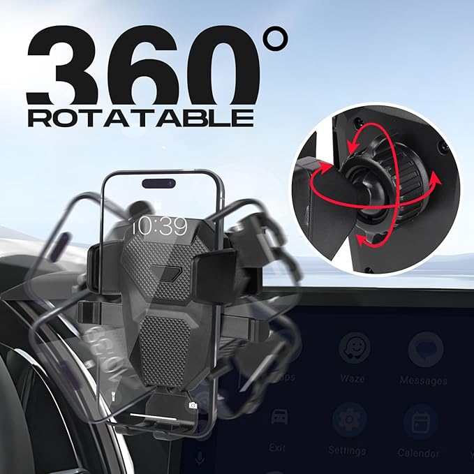 Car Phone Holder for Lexus RX 2023-2025 Accessories,Adjustable GPS RX Phone Mount for 14-inch Screen,Hands-Free Ultra Stable Phone Stand for All Phones