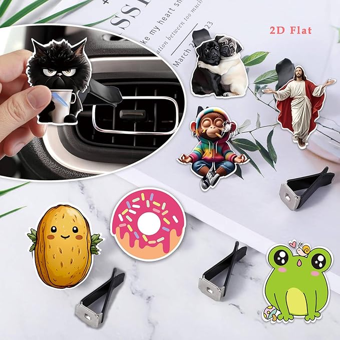 Cute Car Air Freshener Clips Duck Car Vent Clip Duck Cars Scents Cologne Air Conditioner Clip Auto Vent Interior Decoration Cars Accessories Ducks Loves Gifts for Men Women
