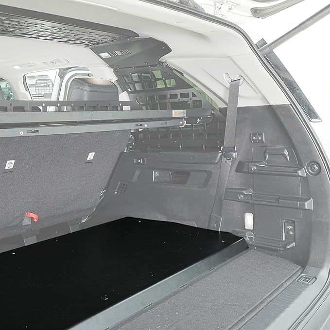 HIGH FLYING Car Accessories for Toyota Sequoia 2023 2024 2025 Modular System Storage Molle Panels Trunk Shelf Storage Trunk Organizer Aluminum Alloy (Guard Panel)