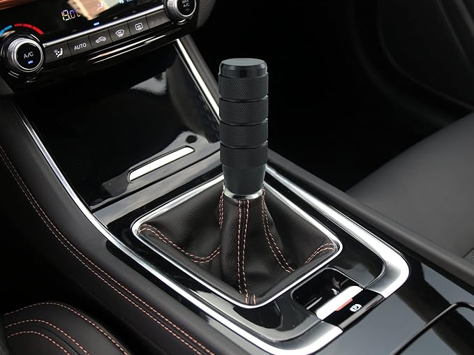 Abfer Cool Shift Knob 9 CM Aluminum Car Gear Stick Shifter Lever Handle Knobs Fit for Most Automatic Manual Vehicle (Black)