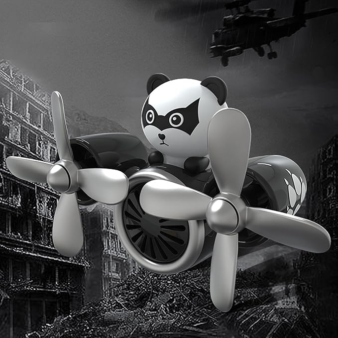 Pilot Car Air Freshener, Cute Duck Car Vent Clip Air Freshener Automotive Air Outlet Fan Diffuser, Automotive Interiors Vent Decoration (Dog)