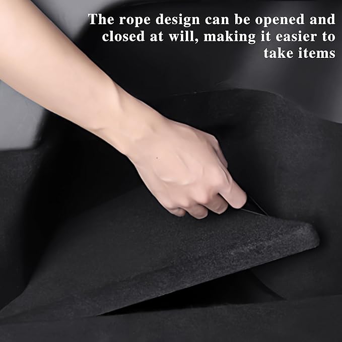 Rear Trunk Storage Bins with Lids 2PCS for New 2025 2026 Model Y Juniper Rear Trunk Storage Box TPE Waterproof Trunk Organizer for Model Y Juniper Interior Accessories