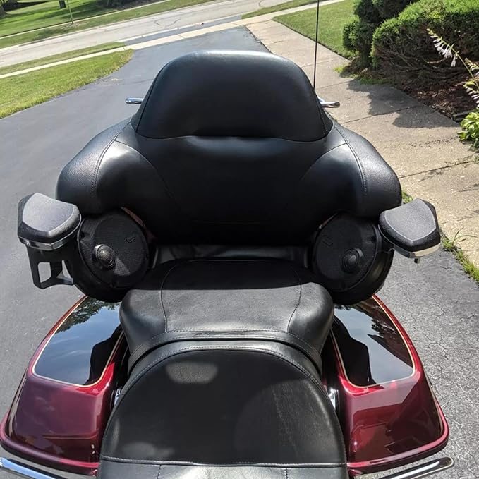 Motorcycle Passenger Armrests Adjustable with Cup Holder for Harley Touring Electra Glides Road Glide Ultra Tri Glide 2014-2024 Motorbike Accessories Parts Chrome