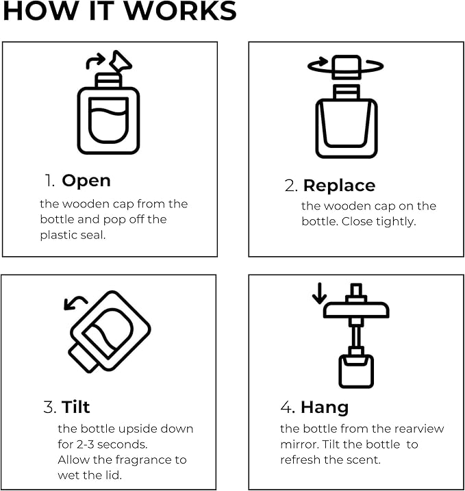 Bright Spot Ski Trip Car Air Freshener - Premium Car Hanging Oil Diffuser, Long-Lasting Fragrance up to 120 days for Auto & Home | Festive & Cozy | Pine, Amber, Musk | Non-Toxic