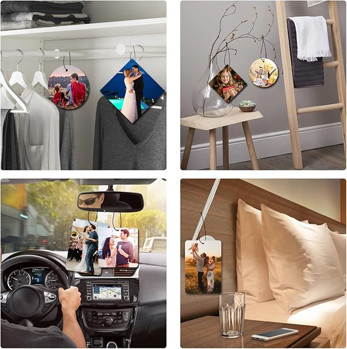 Custom Air Freshener for Car Custom Car Air Fresheners with Pictures, Car Accessories for Men, Boyfriends, Family, Gifts