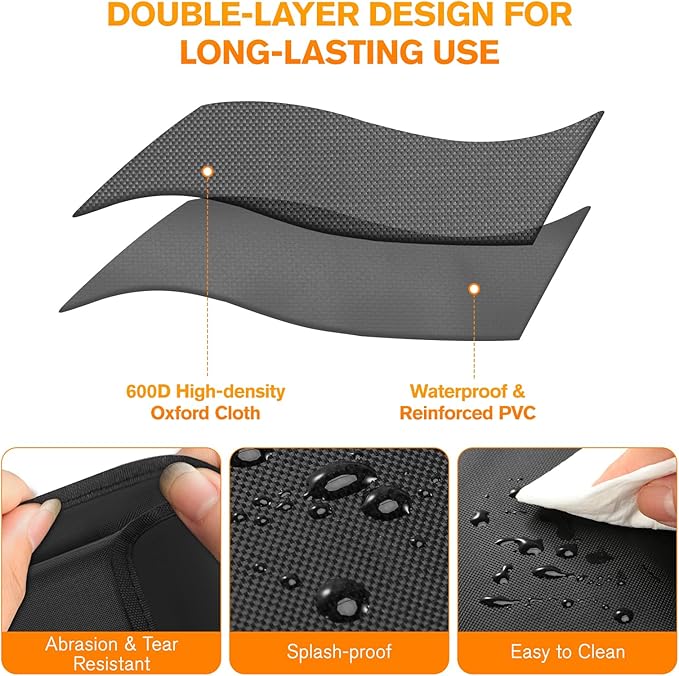 MoKo Hanging Trunk Organizer for SUV, Car Organizer with 10 Pockets Large Capacity & 3 Adjustable Straps for Easy Installation, Car Storage Universal Fit for Sedans, SUVs, MPVs, Trucks, 43.3 x 18.9in