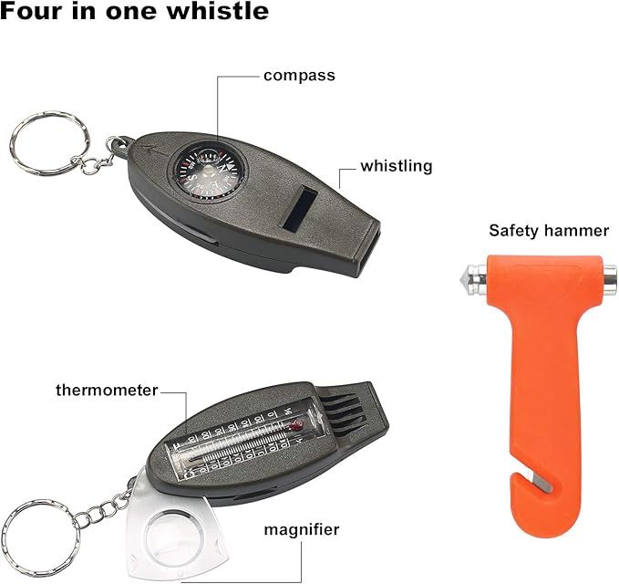 AUTODECO Car Roadside Emergency Kit – Premium, with Jumper Cables, Tow Strap, etc