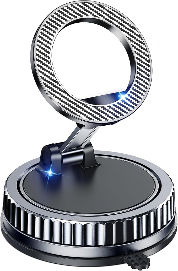 Car Phone Holder for Magsafe [2026 89+LBS Suction & 3700gf Magnetic] 360° Adjustable Cell Phone car Mount, Phone Holders for Your Car Accessories for iPhone 17 16 15 14 13 12 Pro Plus Max Air