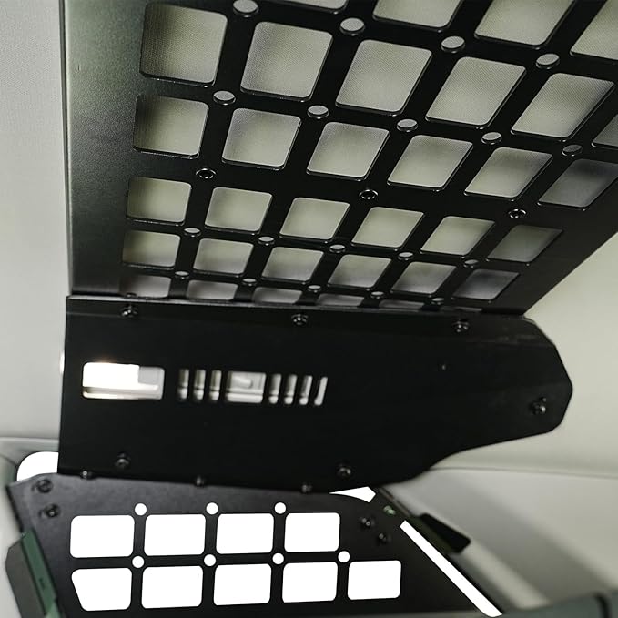 HIGH FLYING Car Accessories for Toyota Sequoia 2023 2024 2025 Modular System Storage Molle Panels Trunk Shelf Storage Trunk Organizer Aluminum Alloy (Side Panel+Roof Panel)