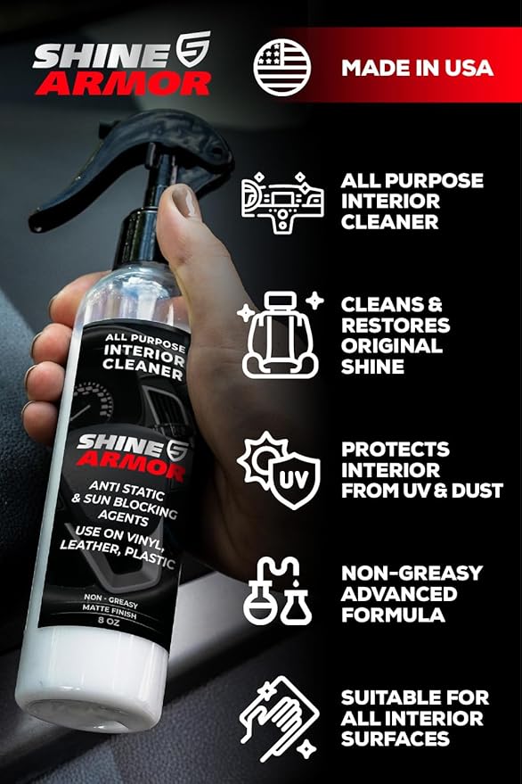 SHINE ARMOR Car Care Bundle, Ceramic Coating and Interior Cleaner