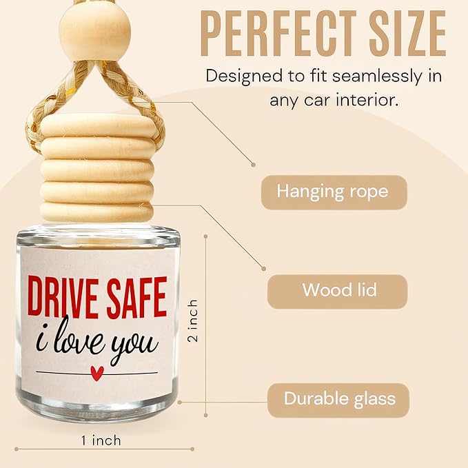 NewEleven Birthday Gifts For Women, Men - Car Accessories For Women, Her, Him - Gifts For Men From Friend, Family - Car Air Freshener Hanging 2 Pack, Vanilla Cream Oil Diffuser