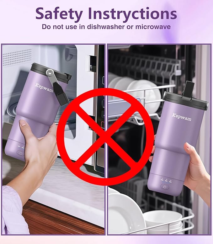 Self-Heating Travel Mug 20oz, Temperature-Controlled Coffee Warmer Mug, Smart Travel Coffee Mug Keep Coffee Drinks Hot, Heated Mug Great for Driver Outdoor Fits Car Cup Holders