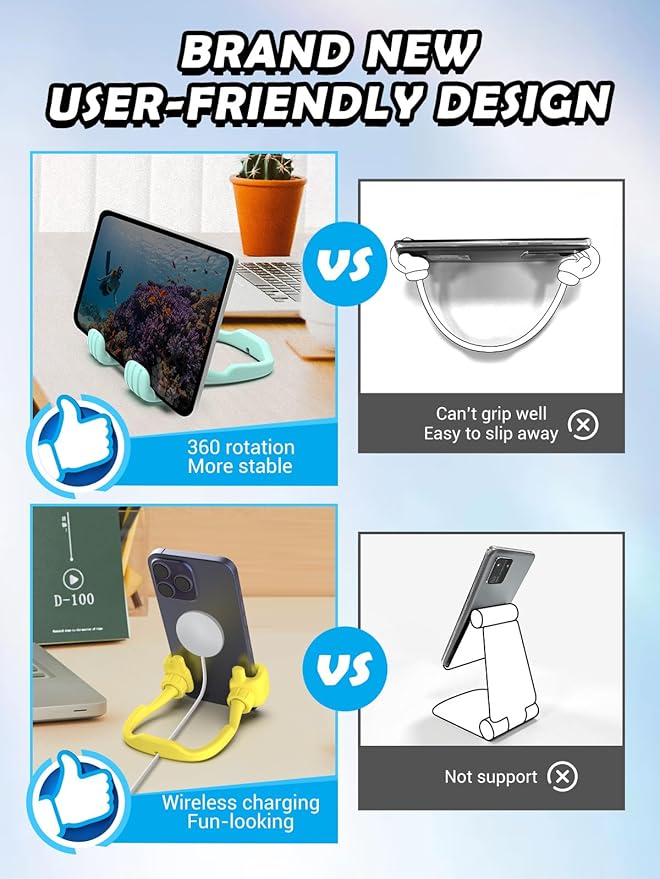 Valentines Day Gifts for Men Women: Teens Girls Boys Gifts for Kids Thumbs Up Lazy Cell Phone Stand Holder for Desk Funny Gift for Dad Mom Wife Husband Adults Teenage Cool Gadget Trendy Stuff