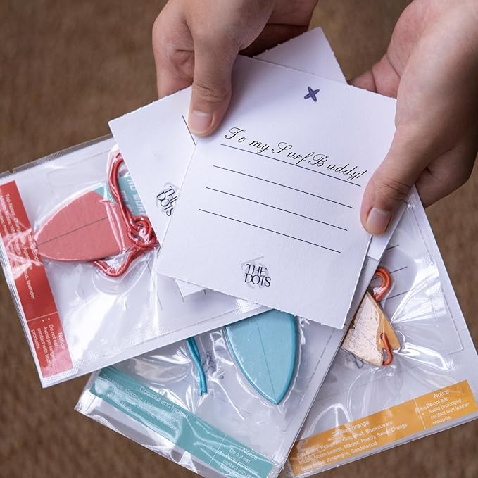 THEDOTS 15 Pack Hanging Air Freshener, Oriental Gourmet Scent, Warm Surfboard Paper Card, Long Lasting Interior Fragrance Decor Gift