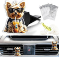 Cute Car Air Freshener Clips Dog Car Vent Clip Dog Cars Scents Cologne Air Conditioner Clip Auto Vent Interior Decoration Cars Accessories German Shepherd Loves Gifts for Men Women
