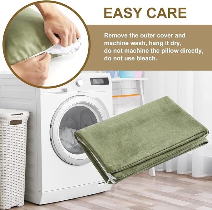 Ivellow Memory Foam Travel Pillow Compressible Camping Pillow for Sleeping Shredded Memory Foam Pillow Compact Firm Supportive Travel Pillow for Adults Kids Outdoor Hiking Essential Gear Green-S