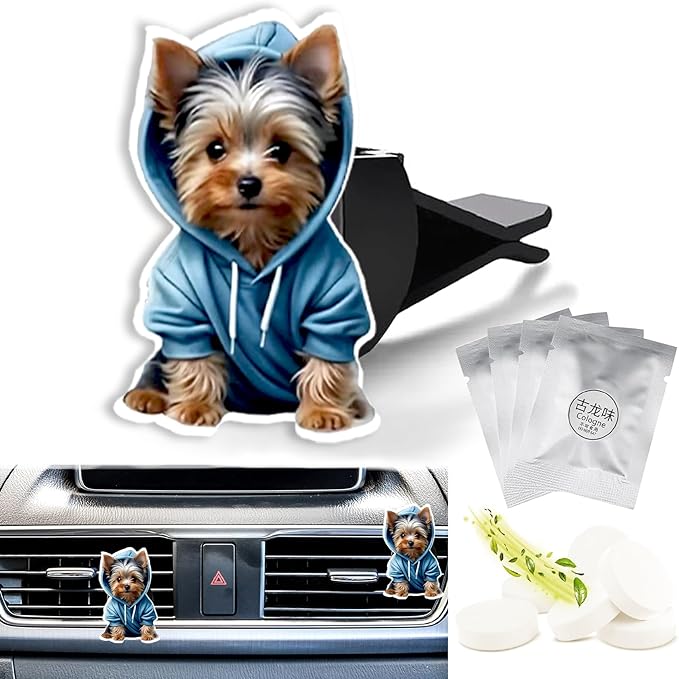 Cute Car Air Freshener Clips Dog Car Vent Clip Dog Cars Scents Cologne Air Conditioner Clip Auto Vent Interior Decoration Cars Accessories - German Shepherd Dogs Loves Gifts for Men Women