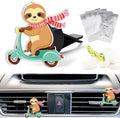 Cute Car Air Freshener Clips Sloth Car Vent Clip Sloth Cars Scents Cologne Air Conditioner Clip Auto Vent Interior Decoration Cars Accessories Sloths Loves Gifts for Men Women