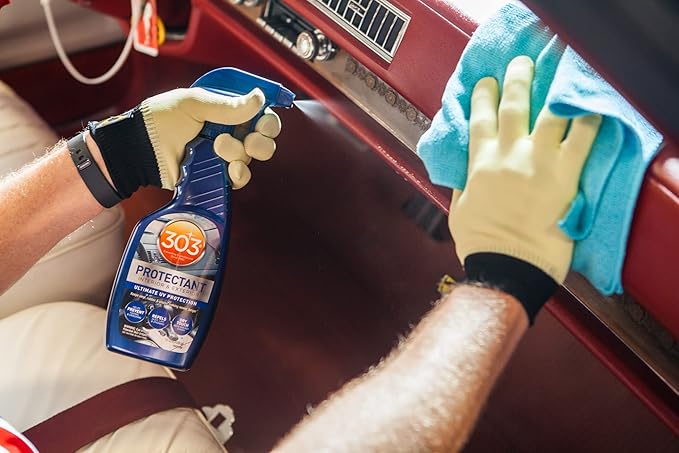 303 Products Automotive Protectant Spray - Helps Prevent Fading & Cracking, Repels Dust, Lint & Staining, Superior UV Protection & Restores Lost Color, Exterior & Interior Car Cleaning Supplies 16oz