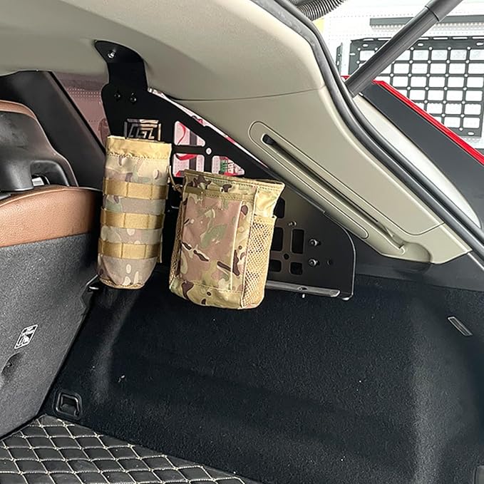 HIGH FLYING Car Accessories for Volvo XC60 2018-2025 Modular System Molle Panels Storage Trunk Shelf Luggage Storage Carrier Trunk Organizer Aluminum Alloy (Side Panels)