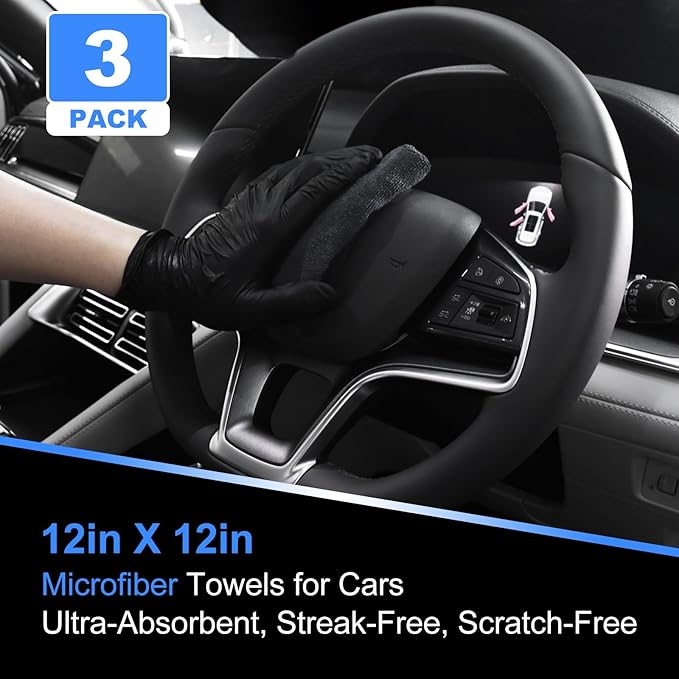 10PCS Car Detailing Cleaning Kit Interior Cleaner, Car Detailing Brushes, Car Duster, Car Cleaning Gel, Microfiber Cleaning Cloth, Car Accessories Essentials Supplies Tools for Auto,Truck, Interior