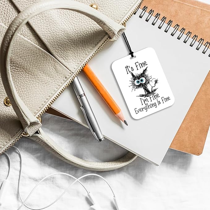 4Pcs Funny Cat Car Air Freshener Hanging Car Accessories Gifts for Women Men Cat Lovers Cute Air Freshener for Interior Car Mirror Home Wardrobe Decor