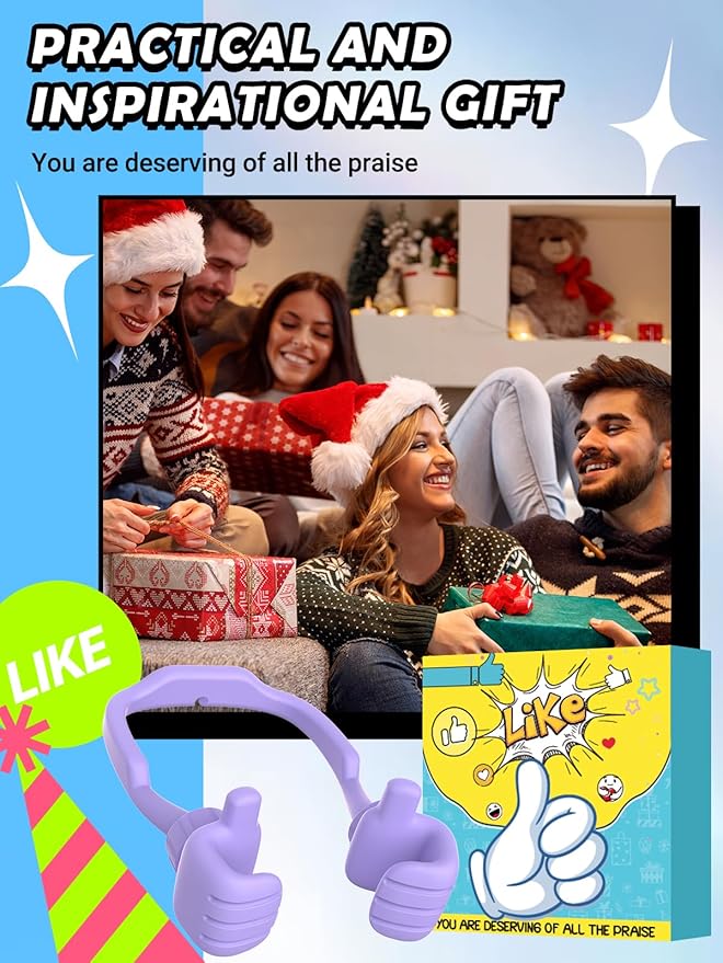 Valentines Day Gifts for Teens Girls Kids Boys: Gifts for Men Women Thumbs Up Lazy Cellphone Holder for Desk Funny Gifts for Her Adults Teenager Mom Husband Friends Stuff Who Have Everything Ideas