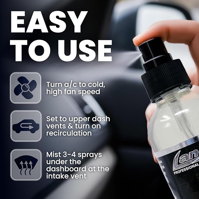 LANE’S Premium Car Air Freshener "Baby Powder" - 4oz Water-Based, Long-Lasting Auto Scent Spray - Food, Pet, Odor Smell Deodorizer for Cars, Trucks, SUVs' Interior Leather, Carpet, Upholstery