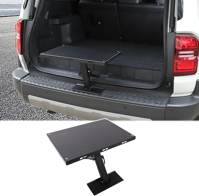 Trunk Storage Rack Table Compatible with Toyota Land Cruiser 250 Prado LC250 J250 2024 2025, Car Modular Storage Panel Foldable Interior Accessories