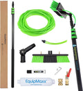 20 Feet Long Reach Solar Panel Cleaning Brush with Inline Water Filter, Telescopic Extendable for Roof Mounted Solar Panel and Window Cleaning: Water Fed Pole Cleaning Kit