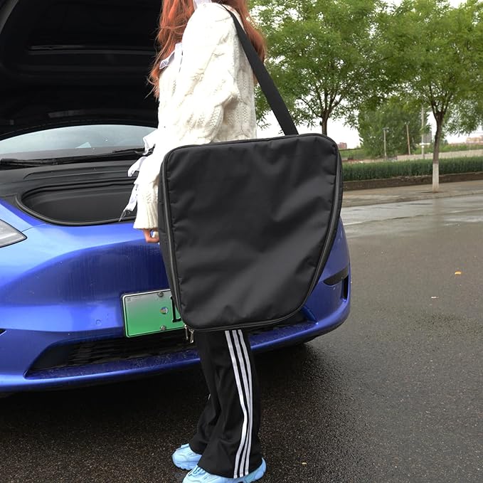 Front Trunk Organizer with Cooler Bag for Tesla Model Y，carry ice cold frunt drinks Beer，food and snacks，thermal insulation (For Model Y a pair)