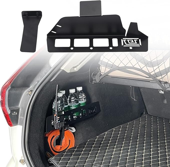 HIGH FLYING Car Accessories for Volvo XC60 2018-2025 Modular System Molle Panels Storage Trunk Shelf Luggage Storage Carrier Trunk Organizer Aluminum Alloy (Driver Side Storage Box)