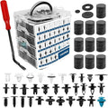 1101PCS Car Door Trim Panel Clips Kit, Car Retainer Clips Auto Push Pin Rivets Set - 32 Most Popular Sizes and 1 Pcs Fastener Remover Remover for GM Ford Mazda Chrysler Benz Subaru Toyota Honda