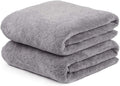 JML Microfiber Bath Towels, Oversized, Ultra Soft, Super Absorbent and Fast Drying, No Fading and Multipurpose Use for Sports, Travel, Fitness, SPA and Yoga (Coral Fleece - Grey, 30 in x 60 in)