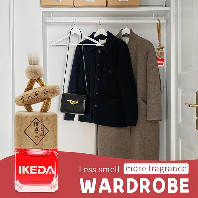 Car Air Freshener, Square Hanging Car Scent with Vent Clip Bottle, Long Lasting Fragrance, Essential Oil Diffuser, Odor Eliminator Deodorizer (Square-Bloom Life)