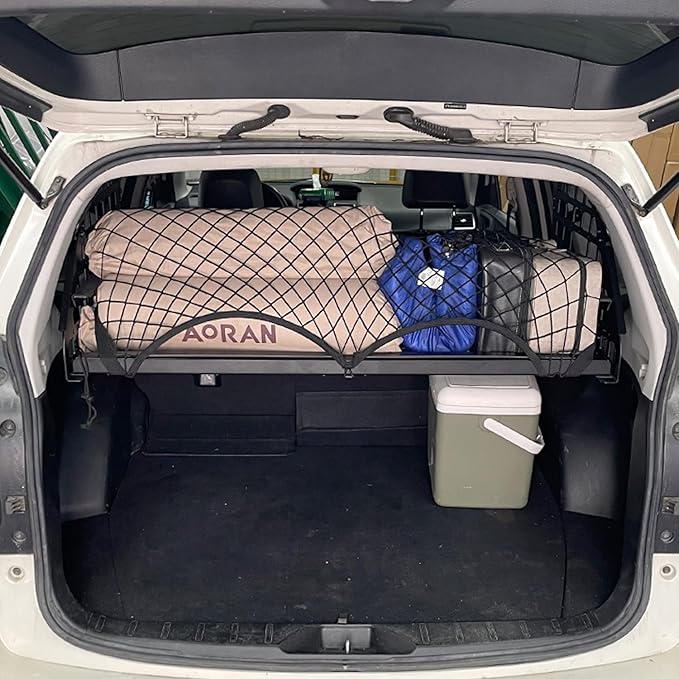 HIGH FLYING for Subaru Forester 14-18 Car Accessories Modular Storage Molle Panels System Trunk Shelf Luggage Storage Carrier Trunk Organizer Aluminum (Trunk Shelf with Manual Tailgate)