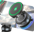 CloudValley 15W Wireless Fast Charging Car Phone Mount, Nano Gel Vacuum Suction Magnetic Phone Holder, 360° Adjustable Car Mount for iPhone 17/16/15/14/13, Strong Grip on Rough Surfaces