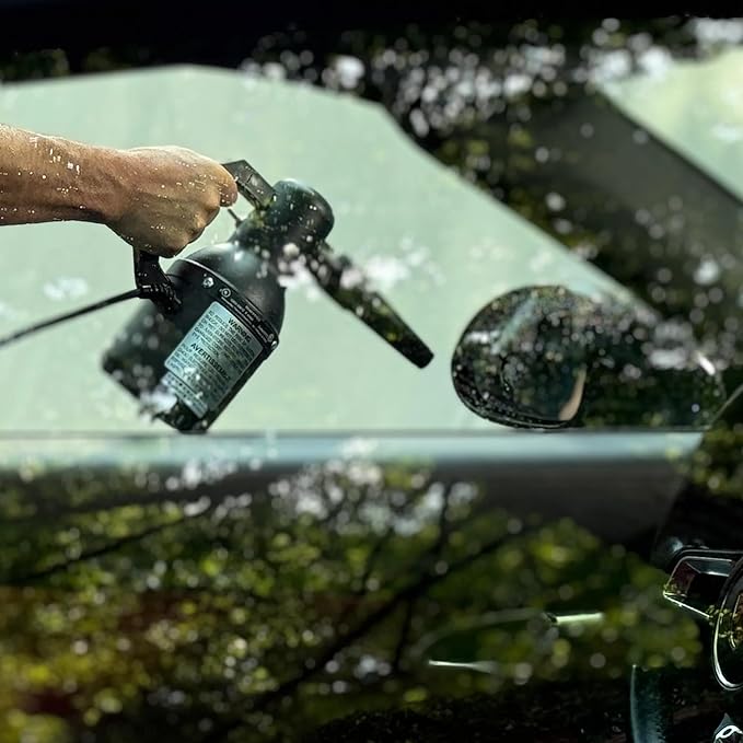 METROVAC SK-1-25 Sidekick Blower System - Heavy Duty Car & Motorcycle Cleaner, Dryer - Powerful Compact Air Duster - Portable Car Cleaning Supplies w/ 1.3 Peek HP 120V