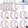 12 Pcs Car Air Freshener Hanging Long Lasting Scent Gift for Sport Lover Automotive Freshener Aromatherapy Tablet Rearview Mirror Interior Accessories Locker Office Home Decoration(Baseball)