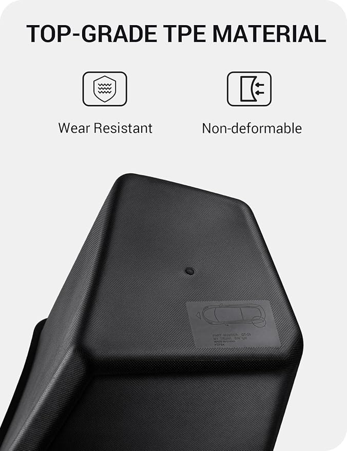 BASENOR 2025 2026 Tesla Model Y Trunk Storage Bins, Trunk Organizer with Carpeted Lid, Rear Trunk Side Storage Box for Model Y Juniper Interior Accessories (Standard/Premium/Performance)