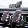 LISEN 2 Pack Magnetic Phone Holder for Your Car Mount 6 Military Magnets Car Phone Holder Mount Vent Cell Phone Holdeer Mount Vent Cell Phone Holder (Pink) Back to School Supplies