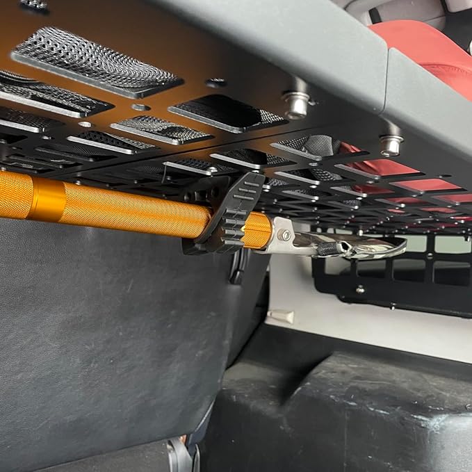 HIGH FLYING for Toyota Fortuner 2016-2024 Car Accessories Modular Storage Molle Panels System Trunk Shelf Luggage Trunk Organizer Aluminum Alloy (Clamps)