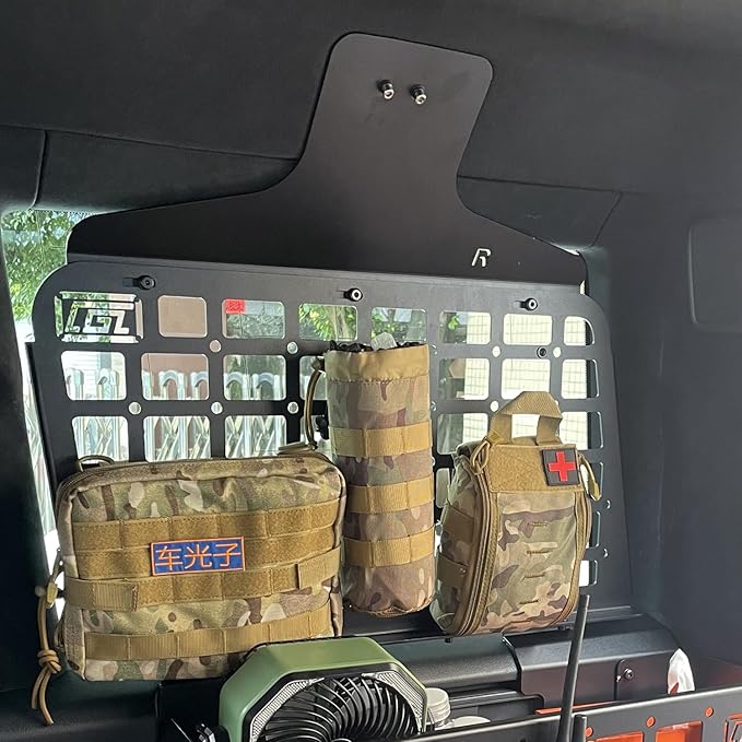 HIGH FLYING 2019-2024 for Mercedes-Benz G-Class G500 G63 G350 Rear Window Molle Panels System Interior Luggage Modular Storage Carrier Cargo Rack Trunk Organizer (Side Panels)