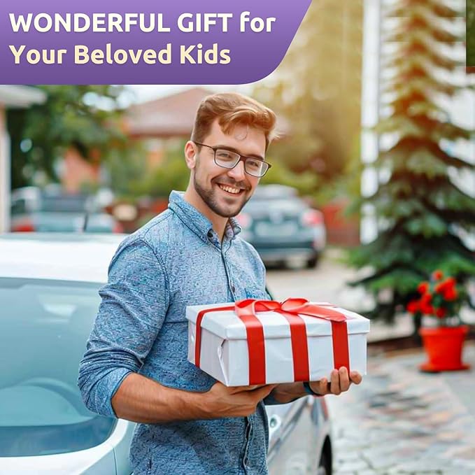 Car Pillow for Kids, Travel Pillow with Adjustable Strap, U-Shaped Pillow for Adults and Children to Support Head and Body Road Trip Essentials (Multicolor)