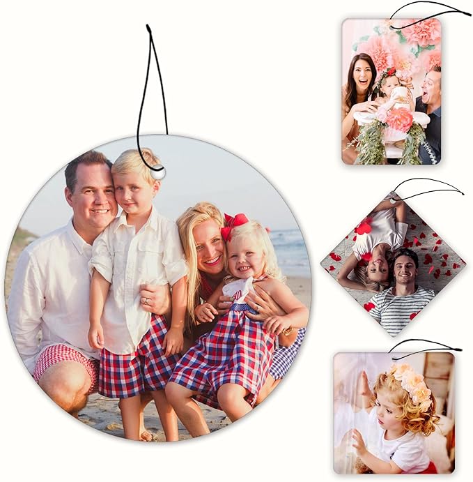 Custom Air Freshener for Car Custom Car Air Fresheners with Pictures, Car Accessories for Men, Boyfriends, Family, Gifts