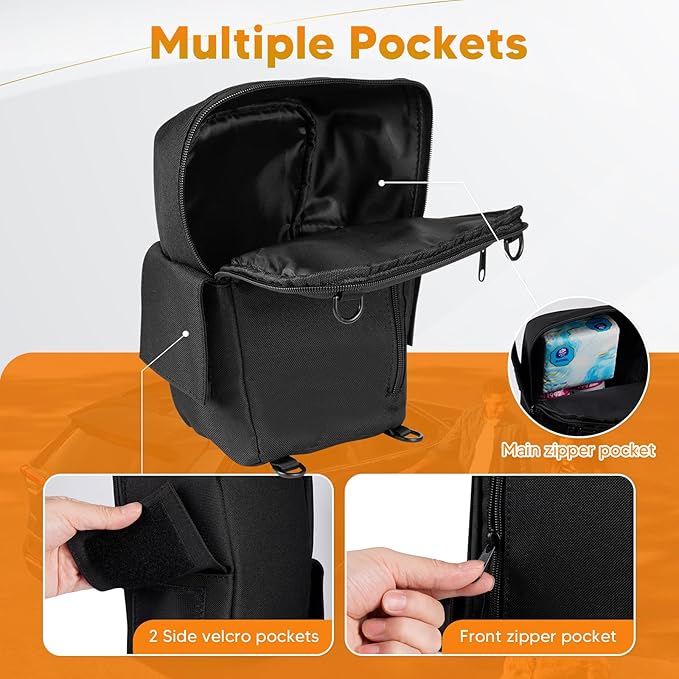 Powerty Upgrade Subaru Forester Trunk Organizer Pocket, Cargo Organizer Multifunction Backpack Car Trunk Side Pocket Trunk Storage for Forester 2019-2024 1Pcs