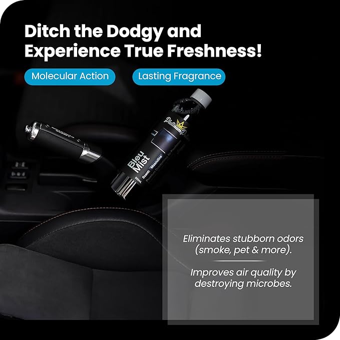 Water-Based Car Air Freshener Spray | Luxury Automotive Deodorizer | Mold-Resistant Formula | Eliminates Odors and Refreshes Vehicle Interior | 17 fl oz | Fusion Mango