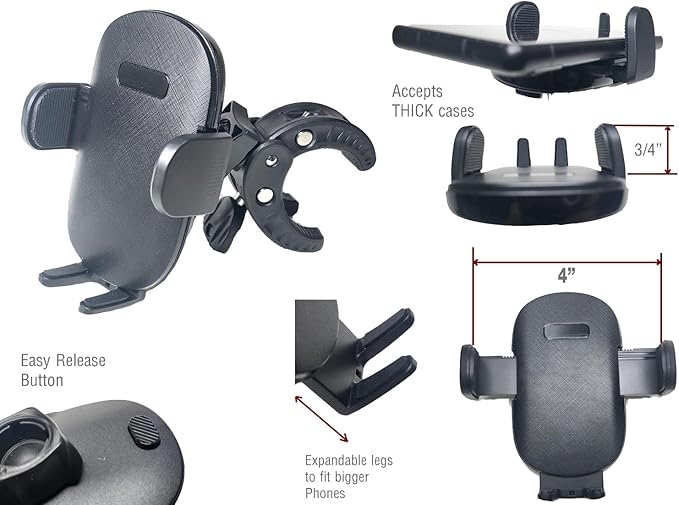 Phone Mount Holder Compatible with Hyundai Sonata Dashboard (2020-2026) Center Console | Compatible with Magsafe, Wireless Charging, Magnetic and clamp on Style attachments