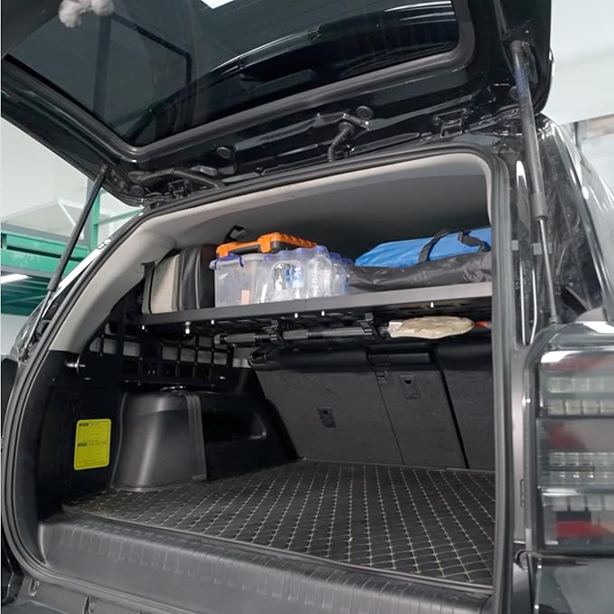 HIGH FLYING for Toyota 4Runner 2010-2024 Car Accessories Modular Storage Molle Panel System Trunk Shelf Luggage Carrier Cargo Racks Trunk Organizer Aluminum Alloy Whole Kit
